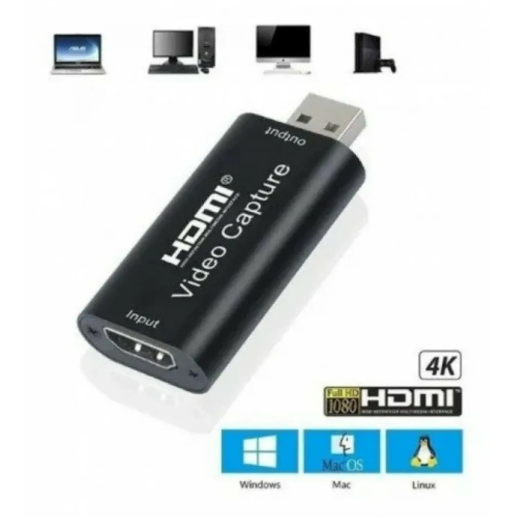 SCHEDA ACQUISIZIONE VIDEO CONNESSIONE USB HDMI VIDEO CAPTURE HD TV 4K Q-H165 PC
