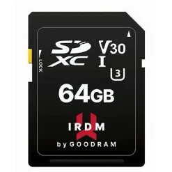 SCHEDA DI MEMORIA SD CARD 64 GB PER VIDEOCAMERE CLASSE UHS-I 3 V30 IR-S3A0-64GB