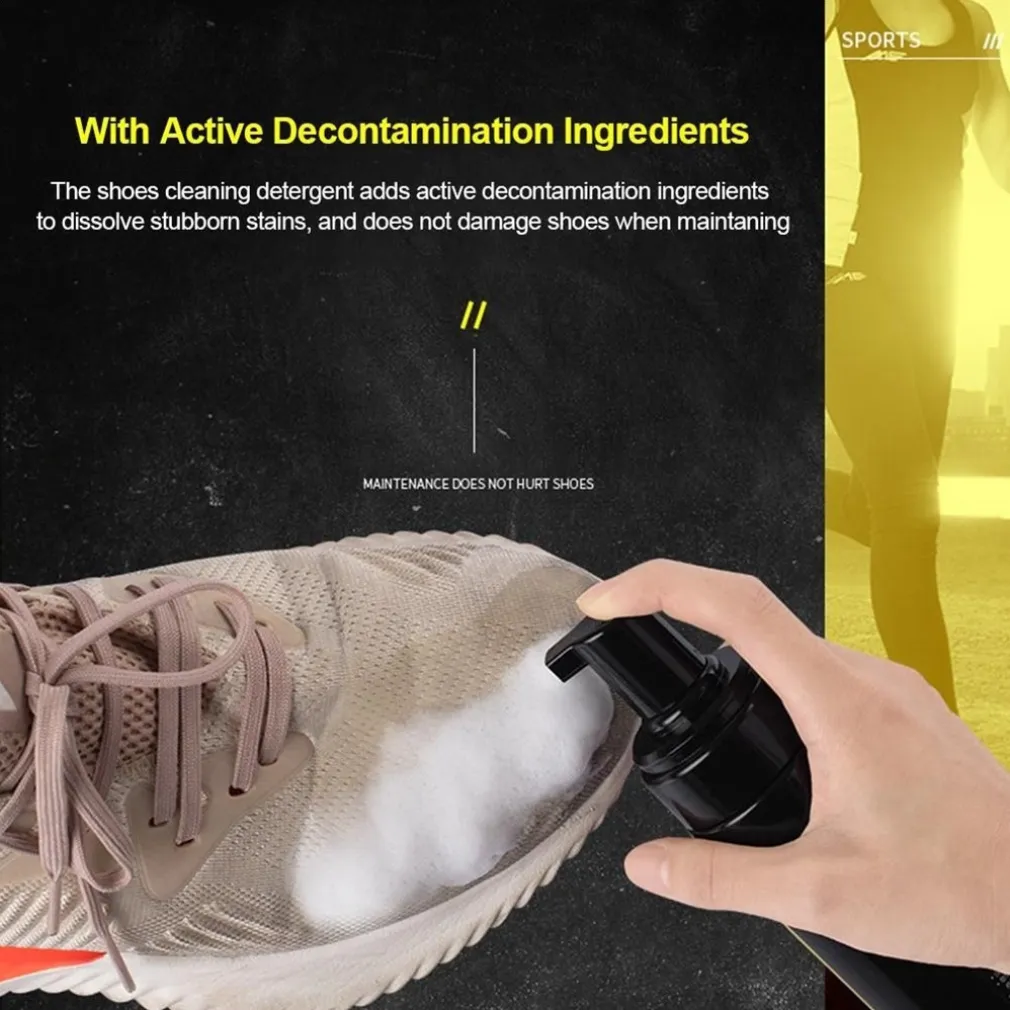 SCHIUMA DETERGENTE PER LA PULIZIA DI SCARPE SNEAKER CLEANING SENZA RISCIACQUO