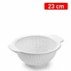 SCOLAPASTA COLINO SETACCIO ROTONDO IN PLASTICA BIANCA DIAMETRO 23 CM CUCINA