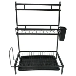 SCOLAPIATTI COLAPIATTI BASE APPOGGIO IN ACCIAIO 3 RIPIANI 42 X 25X 60 CM MJ-6014