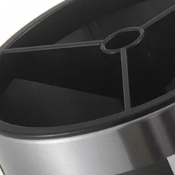 SCOLAPOSATE IN ACCIAIO ORGANIZER PER POSATE CONTENITORE ROTONDO PORTAUTENSILI DA CUCINA