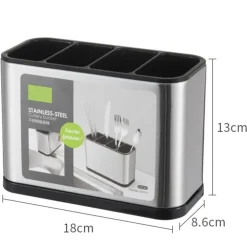 SCOLAPOSATE IN ACCIAIO PER ORGANIZZARE UTENSILI DA CUCINA PORTAPOSATE DESIGN MODERNO