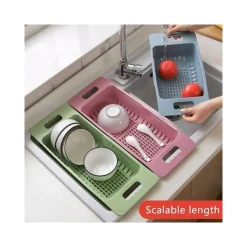 SCOLATUTTO ALLUNGABILE REGOLABILE SCOLA PIATTI GOCCIOLATOIO ACCESSORIO DA CUCINA