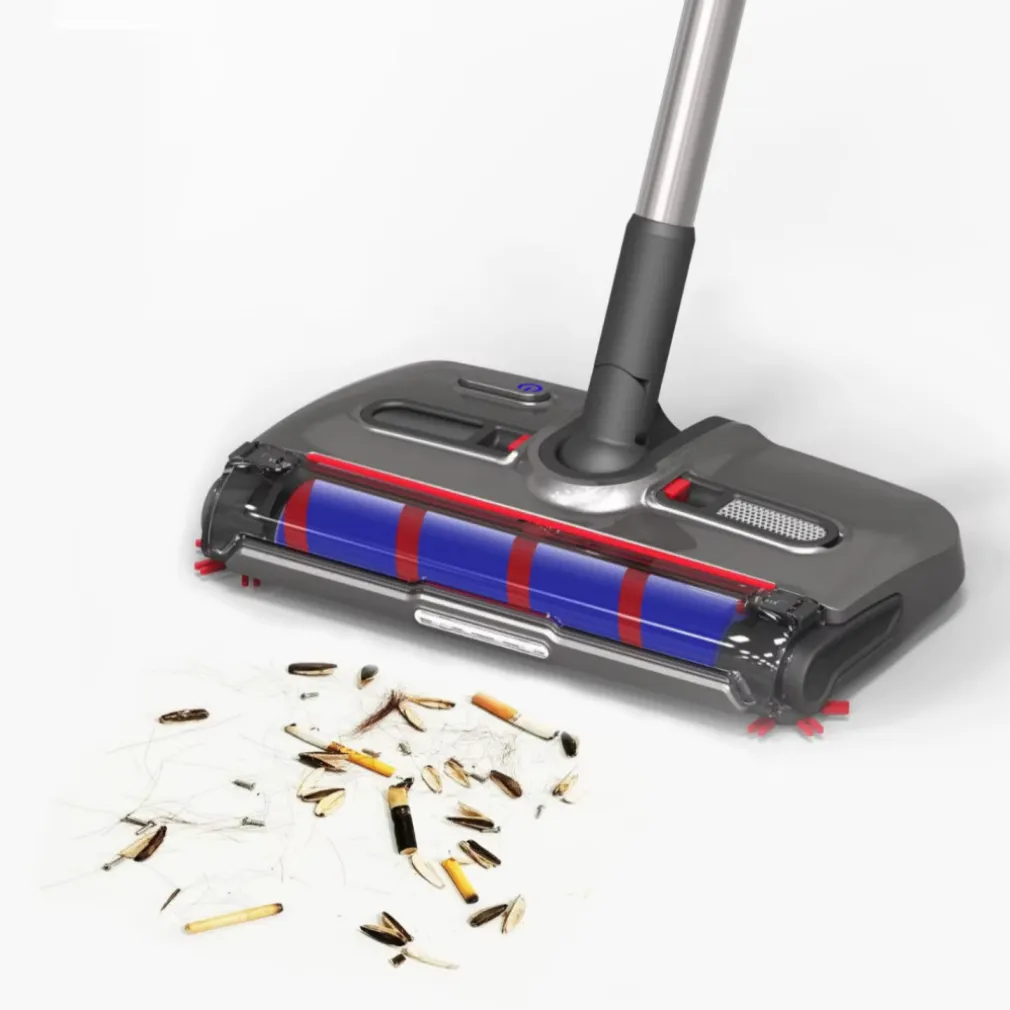 Scopa elettrica rotante senza fili con batteria potente leggera silenziosa snodabile