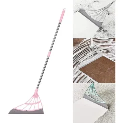 SCOPA PIEGHEVOLE 2 IN 1 TERGIVETRO MOP IN SILICONE SPAZZA E LAVA PAVIMENTI VETRI