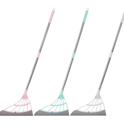 SCOPA PIEGHEVOLE 2 IN 1 TERGIVETRO MOP IN SILICONE SPAZZA E LAVA PAVIMENTI VETRI