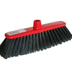 SCOPA RICAMBIO COLORE NERO PER PULIZIA CASA PAVIMENTI INTERNO CON SETOLE MEDIE