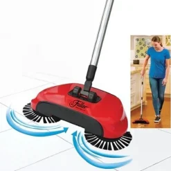 SCOPA ROTANTE 360° CON SETOLE ROTANTI MICROFIBRA ASPIRAPOLVERE SWEEP DRAG SPAZZA