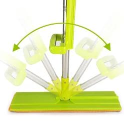 SCOPA STRIZZA SWEEP MOP LAVA E ASCIUGA PAVIMENTI PARQUET MARMO PANNO MICROFIBRA