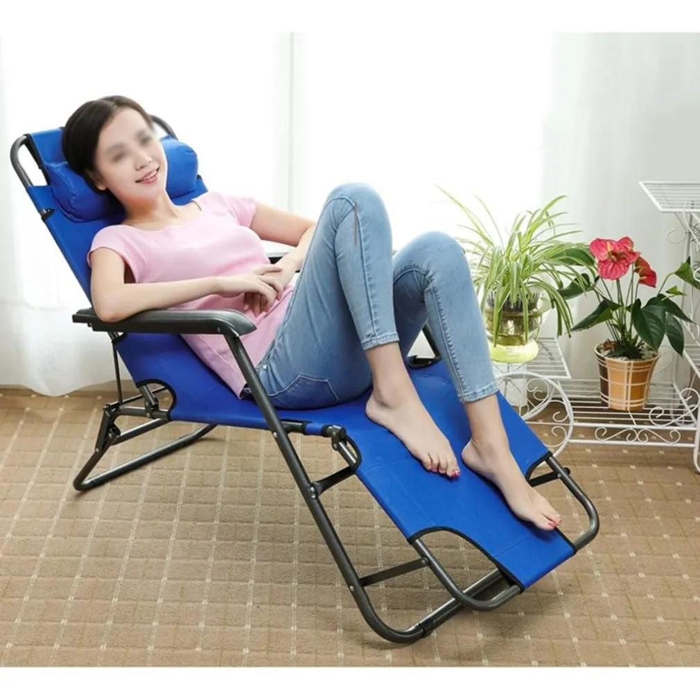 SDRAIO BLU SEDIA LETTINO RELAX PRENDISOLE DA SPIAGGIA GIARDINO PIEGHEVOLE 285001