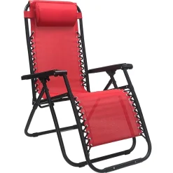 SDRAIO SEDIA IN TEXTILENE ROSSO PIEGHEVOLE MULTIPOSIZIONE RECLINABILE GIARDINO 221001