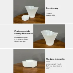 SECCHIELLO DEL GHIACCIO LUCI A LED DA 7LT SECCHIO REFRIGERANTE BEVANDE RICARICA TIPO C