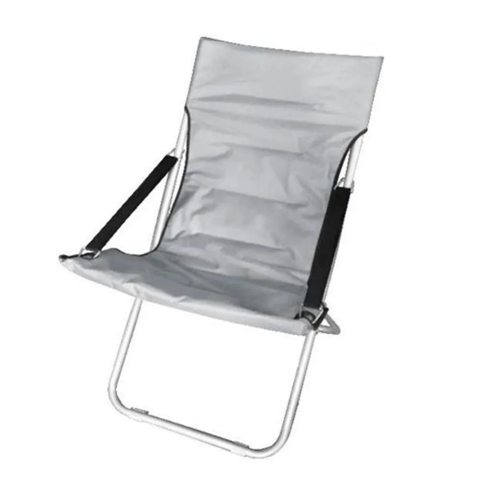 SEDIA CANAPONE IN POLIESTERE GRIGIO IMBOTTITA PIEGHEVOLE SDRAIO GIARDINO VERANDA 281027