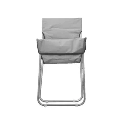 SEDIA CANAPONE IN POLIESTERE GRIGIO IMBOTTITA PIEGHEVOLE SDRAIO GIARDINO VERANDA 281027