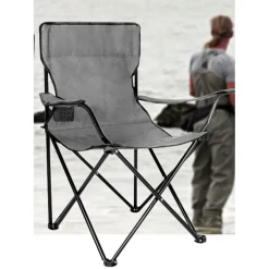 SEDIA PIPISTRELLO PIEGHEVOLE CON PORTABICCHIERE PESCA CAMPEGGIO MARE SPIAGGIA 350006