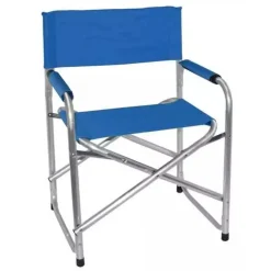 SEDIA REGISTA BLU IN ALLUMINIO PER MARE PESCA SPIAGGIA GIARDINO PIEGHEVOLE 490005