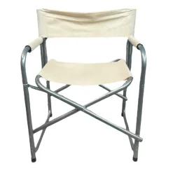 SEDIA REGISTA CREMA IN ALLUMINIO PER MARE PESCA SPIAGGIA GIARDINO PIEGHEVOLE 490006