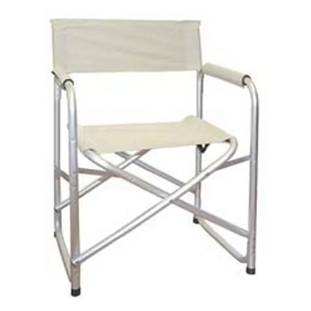 SEDIA REGISTA CREMA IN ALLUMINIO PER MARE PESCA SPIAGGIA GIARDINO PIEGHEVOLE 490006