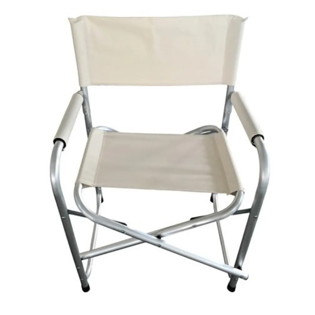 SEDIA REGISTA CREMA IN ALLUMINIO PER MARE PESCA SPIAGGIA GIARDINO PIEGHEVOLE 490006