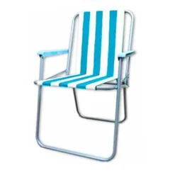 SEDIA RELAX ALTA SDRAIO SPIAGGINA PIEGHEVOLE MARE GIARDINO CAMPEGGIO OXFORD RIGATA 350009