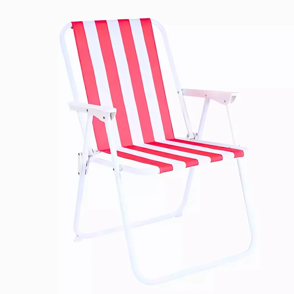 SEDIA RELAX ALTA SDRAIO SPIAGGINA PIEGHEVOLE MARE GIARDINO CAMPEGGIO OXFORD RIGATA 350009