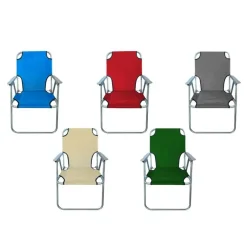 SEDIA SDRAIO PIEGHEVOLE CAMPEGGIO SPIAGGIA RELAX IN TESSUTO OXFORD 52X63X74.5CM 350017