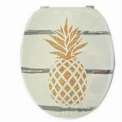 SEDILE COPRIVASO WC WATER COPRIWATER BAGNO IN PVC UNIVERSALE CON ANANAS 59026