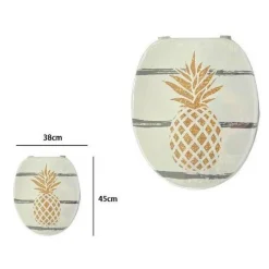 SEDILE COPRIVASO WC WATER COPRIWATER BAGNO IN PVC UNIVERSALE CON ANANAS 59026