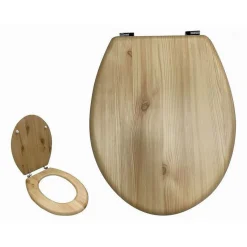 SEDILE COPRIWATER UNIVERSALE PER BAGNO COPRI WC WATER LEGNO 18" CERNIERE 52946A
