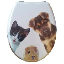 SEDILE COPRIWATER UNIVERSALE PER BAGNO COPRI WC WATER IN LEGNO CUCCIOLI