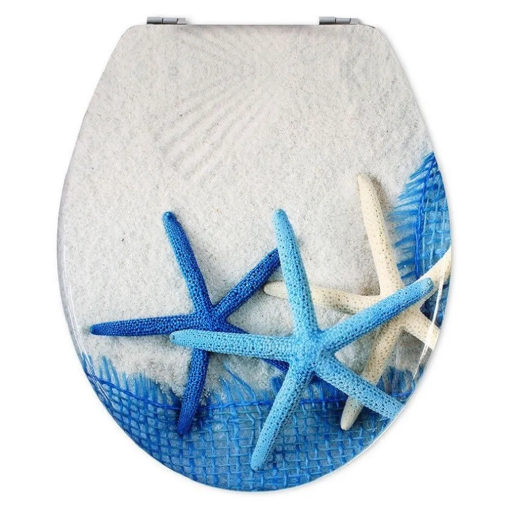 SEDILE COPRIWATER UNIVERSALE PER BAGNO COPRI WC WATER IN LEGNO STELLE MARINE