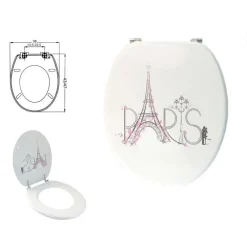 SEDILE COPRIWATER UNIVERSALE PER BAGNO COPRI WC WATER IN LEGNO MDF 19" 87098