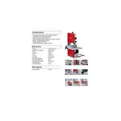 SEGA A NASTRO EINHELL TC-SB 200/1 MOTORE 250 W LAMA 1400 X 7 MM