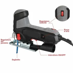 SEGHETTO ELETTRICO ALTERNATIVO PENDOLARE 600W VELOCITA REGOLABILE 3000 RPM