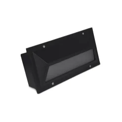 SEGNAPASSO FARETTO DA INCASSO PER ESTERNO CON ATTACCO E27 LED RETTANGOLARE IP65
