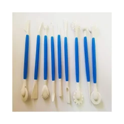 SET 9 ATTREZZI STUMENTI PER MODELLARE DECORARE PASTA DI ZUCCHERO DOLCI CAKE DESIGN