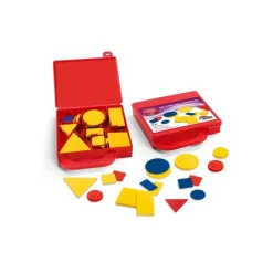 SET 48 BLOCCHI GIOCO DIDATTICI VALIGETTA INSEGNARE FORME COLORI GEOMETRIA SCUOLA