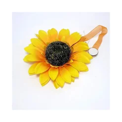 SET 2 CALAMITE FIORI GIRASOLE FERMATENDA FIORE DESIGN TENDE ORNAMENTO