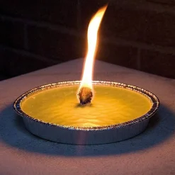 SET 10 CANDELE ALLA CITRONELLA ANTIZANZARE IN VASO ALLUMINIO FIACCOLA 11CM