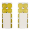 SET 30 CANDELE CANDELA PROFUMATA FRAGRANZA LIMONE LEMON GIALLA PROFUMO ESSENZA