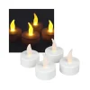 SET 20 CANDELE FIAMMA LUMINI LED DECORATIVE A BATTERIA VOTIVI LUCE BIANCO CALDO