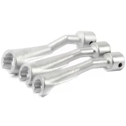 SET 3 CHIAVI APERTE PER RACCORDI CARBURATORI INIETTORI 1/2" 14 17 19MM FS-15663