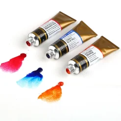 SET 12 COLORI AD OLIO TUBETTI DA 1 ML PITTURA HOBBY DISEGNO ARTE TEMPERE OIL