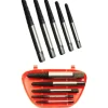 SET 5 ESTRATTORI PER VITI BULLONI ROVINATE SPEZZATE PRIGIONIERI VITI SPEZZATI