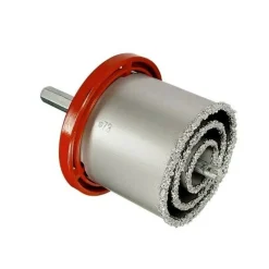 SET 4 FRESE FRESA A TAZZA CAROTATRICE DIAMANTATA MURO MARMO DA 33 A 73 MM 02126