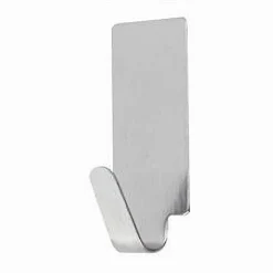 SET 6 GANCI APPENDINI ADESIVI PARETE CUCINA BAGNO ATTACCAPANNI RETTANGOLARI 59665