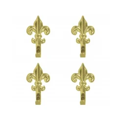 SET 15 GANCI ORO 44MM APPENDINO PER QUADRO FORMA GIGLIO FIORENTINO CON CHIODI