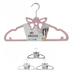 SET 3 GRUCCE APPENDIABITI FASHION FARFALLA COLORATE CAMICIE TOP GIACCA STAMPELLE