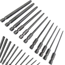 SET 11 INSERTI DA T6 A T40 100MM CACCIAVITI TORX PER AVVITATORE ESAGONALE 1/4"